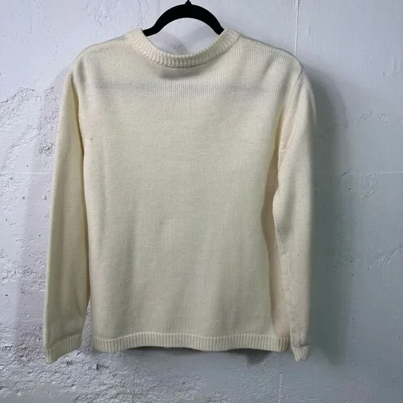 Cream Cardigan with Gold Buttons - Picture 2 of 6